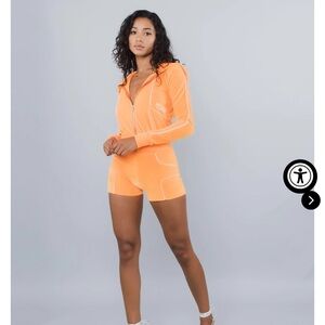 Milano Di Rouge Bright Orange Athletic Shorts Lightweight and Stretchy